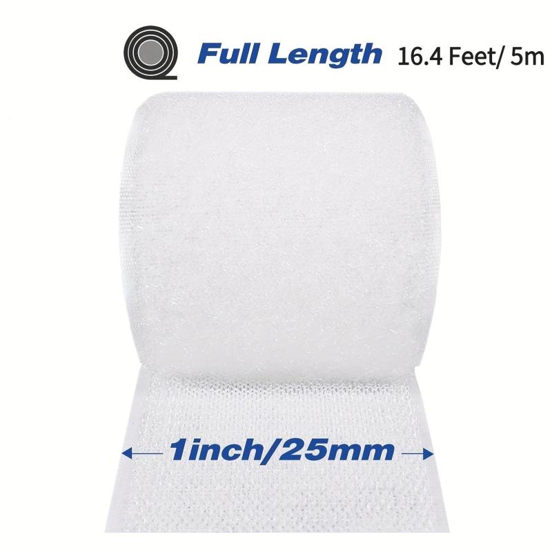 Nylon Hook And Loop Tape Roll - 1 Inch X 16.4 Feet