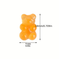 Set of 20 Cute Bear Push Pins for Boards & Posters