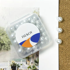 50pcs Pearl Push Pins Plastic Round Head Thumb Tacks