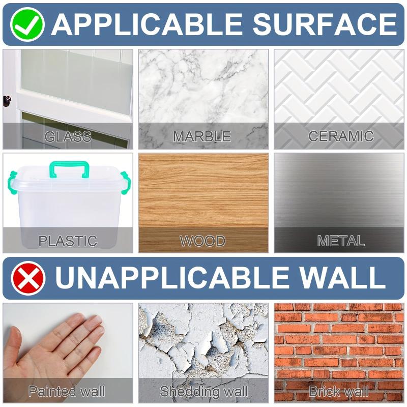 120 Sheets Double Sided Tape with Storage Box - Removable Clear Grip Tape