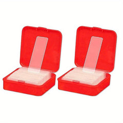 120 Sheets Double Sided Tape with Storage Box - Removable Clear Grip Tape