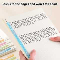 10pcs Plastic Clip Loose leaf Binder Office Stationery Transparent Strip