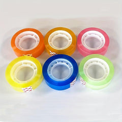 6pcs Transparent Tape 20m for Office Students Stationery