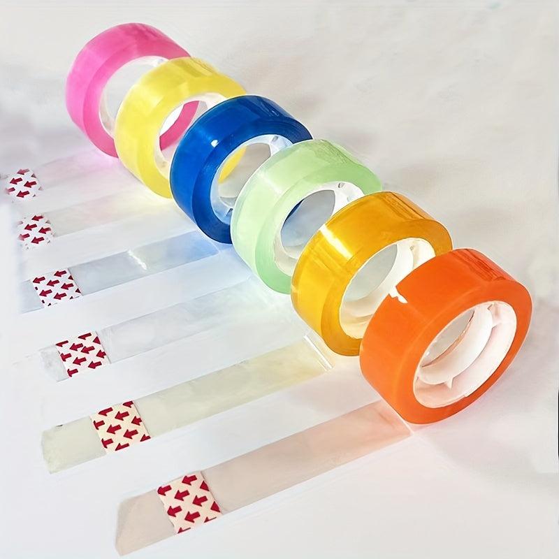 6pcs Transparent Tape 20m for Office Students Stationery