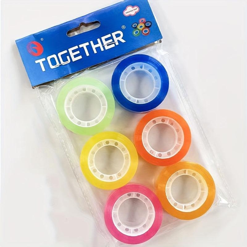 6pcs Transparent Tape 20m for Office Students Stationery