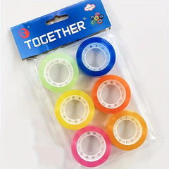 6pcs Transparent Tape 20m for Office Students Stationery
