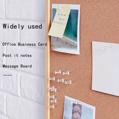 200pcs Transparent Press Pins Boxed for Office Map Photo Home Message Posts