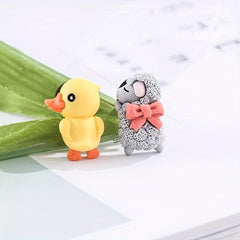 10pcs Sleepy Duck Thumbtacks for Photo Walls Offices Schools
