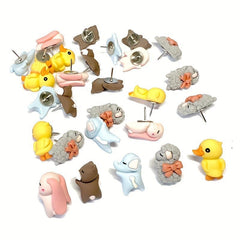 10pcs Sleepy Duck Thumbtacks for Photo Walls Offices Schools