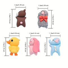 10pcs Sleepy Duck Thumbtacks for Photo Walls Offices Schools