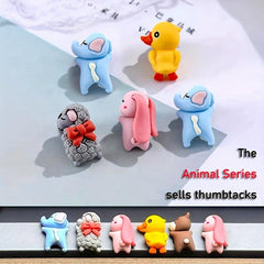 10pcs Sleepy Duck Thumbtacks for Photo Walls Offices Schools