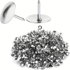 300 Silver Flat Push Pins for Cork Boards and Posters