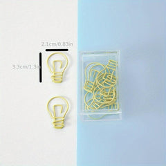 12Pcs Cartoon Metal Paper Clips Colorful Shaped Bookmarks Animal Shapes