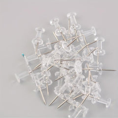 40 Pack Clear Push Pins Tacks for Office & School Supplies