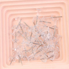 40 Pack Clear Push Pins Tacks for Office & School Supplies