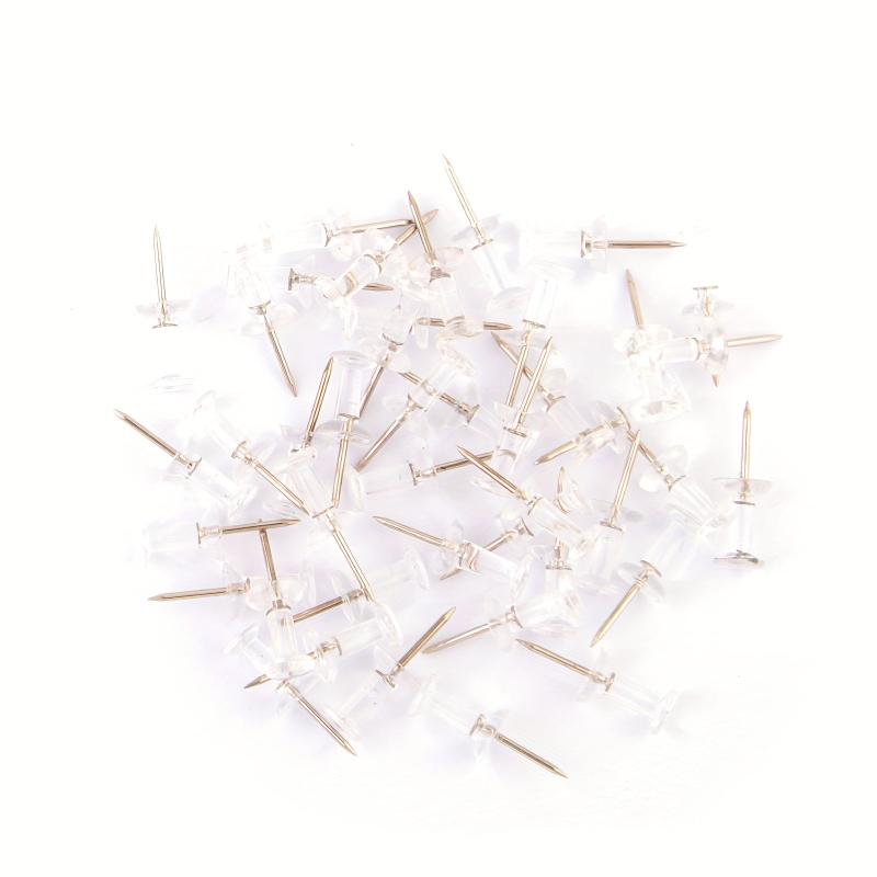 40 Pack Clear Push Pins Tacks for Office & School Supplies