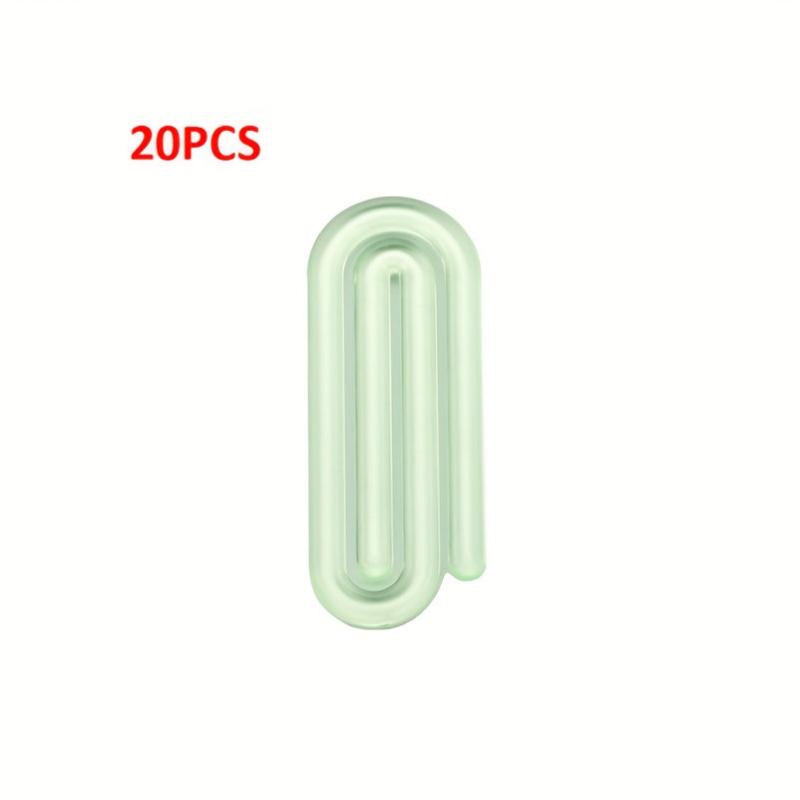20pcs Plastic Paper Clip File Bookmark Test Paper Storage
