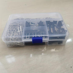340pc Binder Paper Clip Set Office School Supplies Various Sizes Metal Clip