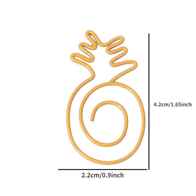 30pcs Vegetable & Fruit Shaped Paper Clips Bookmarks