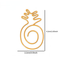 30pcs Vegetable & Fruit Shaped Paper Clips Bookmarks