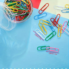 150pcs Colorful Paper Clips Metal Office Supplies Creative Bookmarks