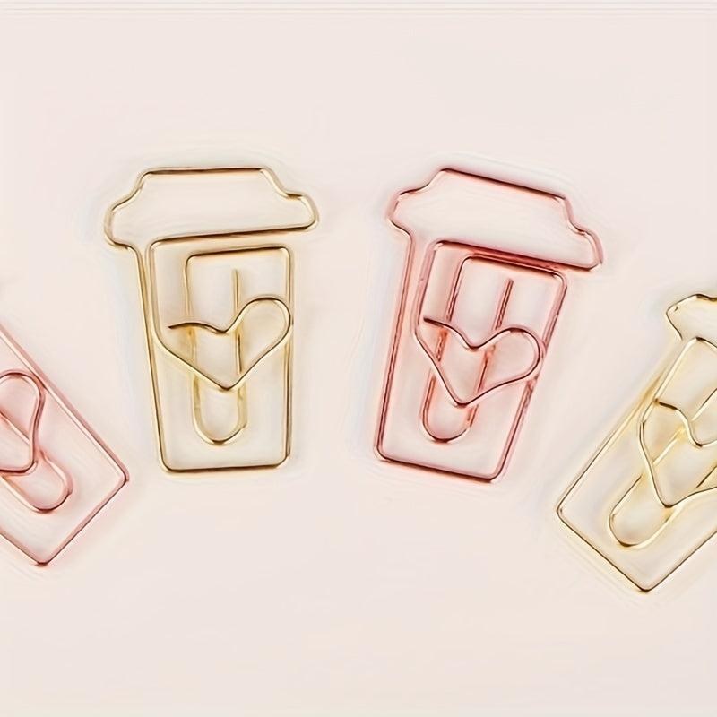 20pcs Coffee Cup Paper Clip for Office School