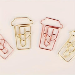 20pcs Coffee Cup Paper Clip for Office School