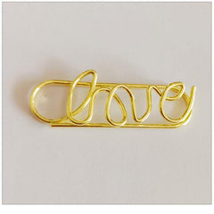 20pcs Mix Colors Metal Paper Clips English Letters Bookmarks School Stationery