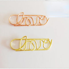 20pcs Mix Colors Metal Paper Clips English Letters Bookmarks School Stationery