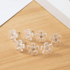 70pcs Transparent Plum Blossom Push Pins