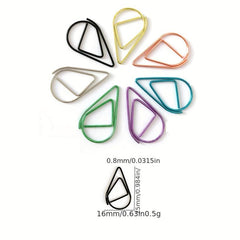 30pcs Droplet Shaped Paper Clips for Students