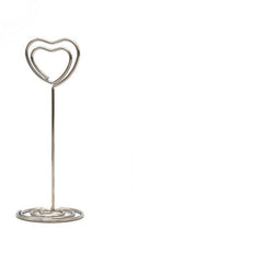 6pcs Heart Shaped Message Card Holder Wedding Desktop Ornaments