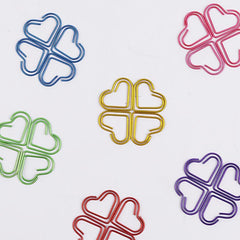 Colorful Heart Paper Clip 50pcs