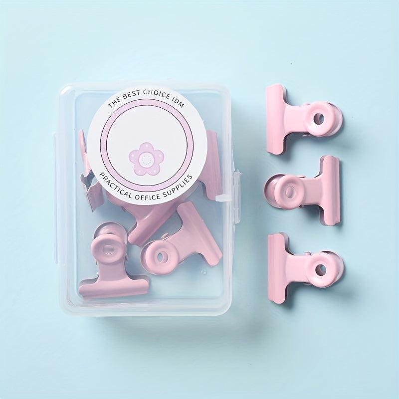 Macaron Small Long Tail Clip Metal Ticket Clip Binding Office Supplies