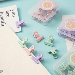 Macaron Small Long Tail Clip Metal Ticket Clip Binding Office Supplies