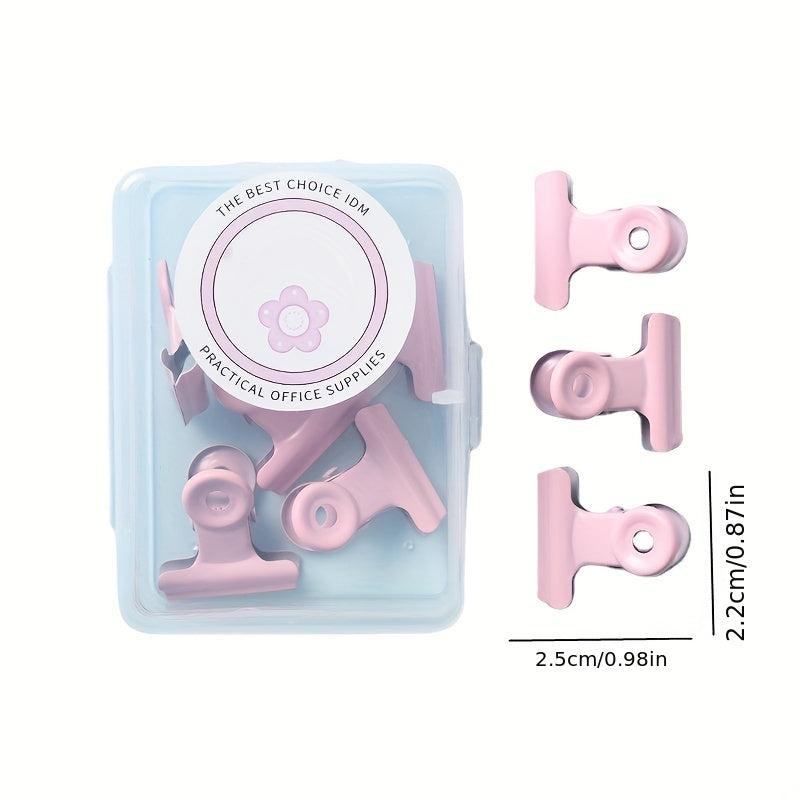 Macaron Small Long Tail Clip Metal Ticket Clip Binding Office Supplies