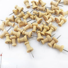 Wooden Pushpin Combination Solid Wood Creative Office Stationery