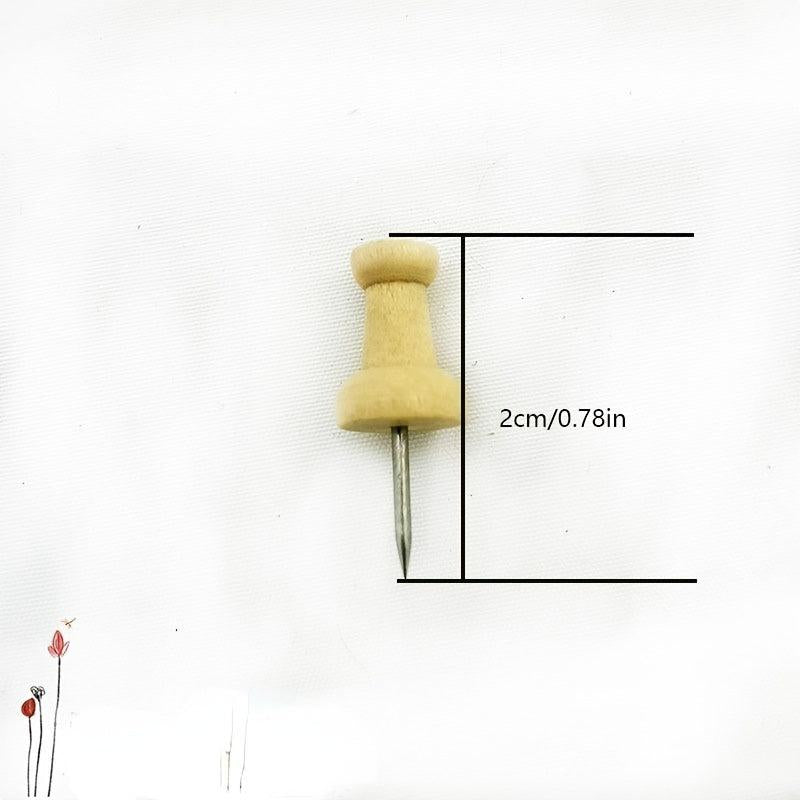 Wooden Pushpin Combination Solid Wood Creative Office Stationery