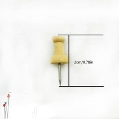 Wooden Pushpin Combination Solid Wood Creative Office Stationery