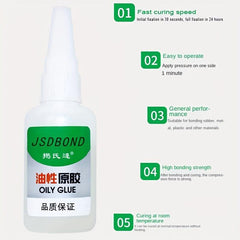 35g CA Plastic Glue Instant Strong Adhesive for DIY Crafts