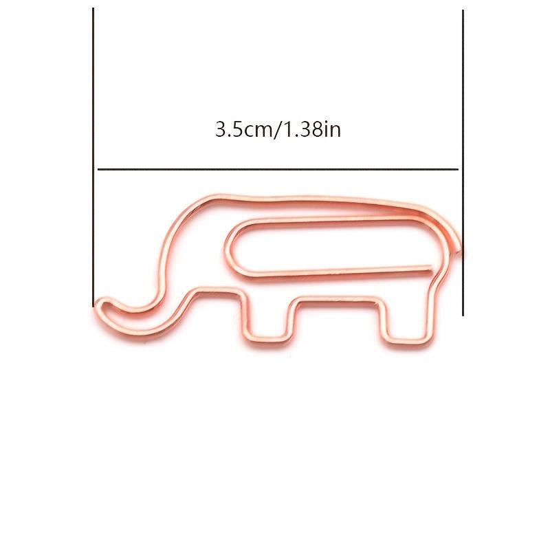 Elephant Shaped Paper Clip - Office Cartoon Clip