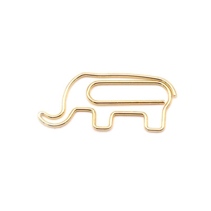 Elephant Shaped Paper Clip - Office Cartoon Clip