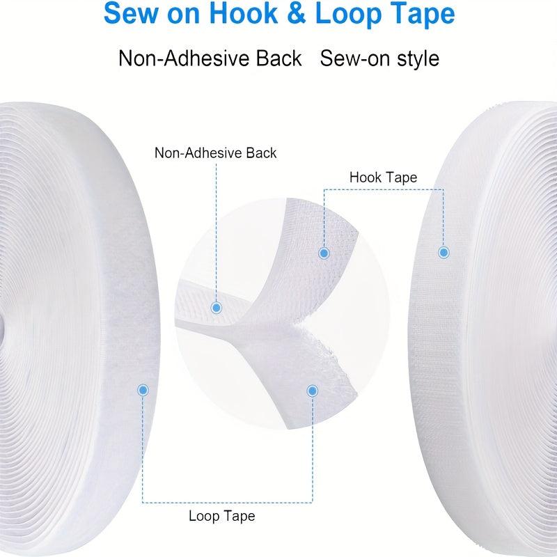 Hook and Loop Tape 2.54 cm x 7.99 m Self Adhesive Fastener Tape Strip