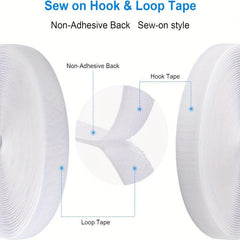 Hook and Loop Tape 2.54 cm x 7.99 m Self Adhesive Fastener Tape Strip