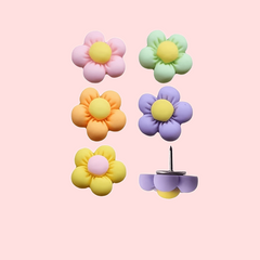 30pcs Colorful Flower Push Pins Thumb Tacks for Home Office Bulletin Board