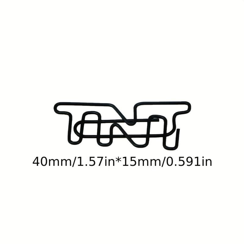 10pcs Letter Paper Clips Creative Bookmarks