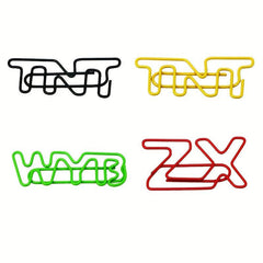 10pcs Letter Paper Clips Creative Bookmarks