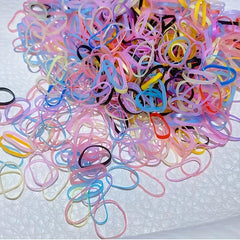 350 Colorful Rubber Bands, Compact for Home School