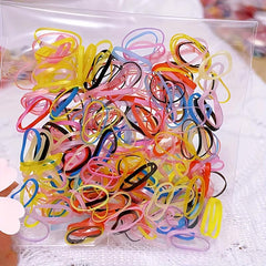 350 Colorful Rubber Bands, Compact for Home School