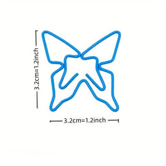 10pcs Butterfly Paper Clips Animals Clip Bookmarks for Students and Office